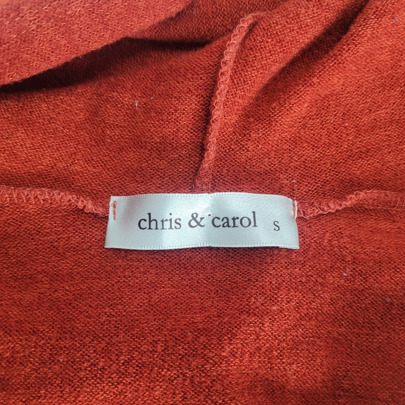 CHRIS & CAROL Square Neck Hoodie Top Small - Picture 5 of 7